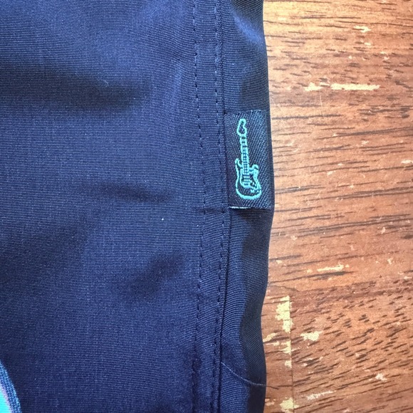 Vtg Fender The Collection by DaVinci Shirt Mens XL Black Guitar Blueprint - Picture 7 of 14